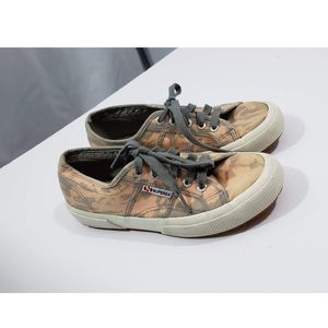 superga lame grey